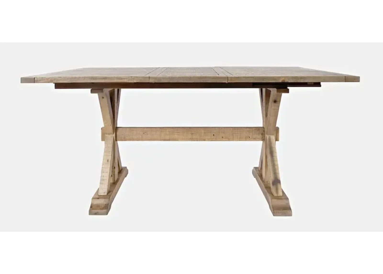 Jofran Modern Rustic Solid Wood Counter Height 78 Extension Dining Table