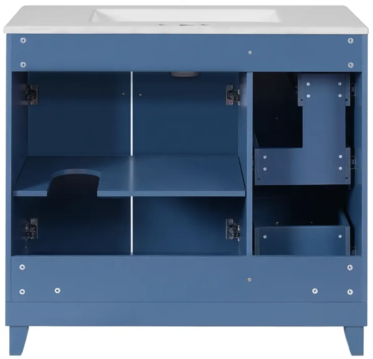 Merax 36" Modern Bathroom Vanity with Ceramic Sink