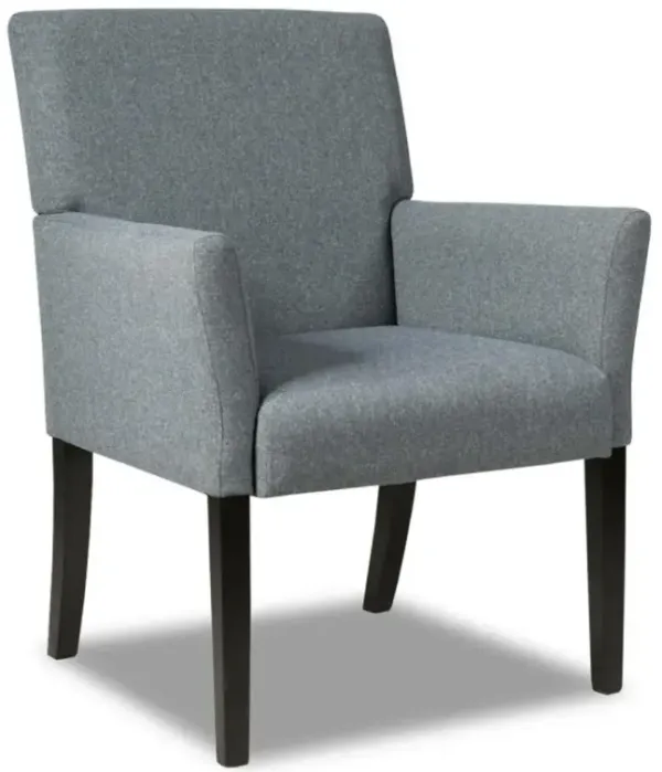 Hivvago Fabric Upholstered Executive Guest Armchair with Rubber Wood Legs