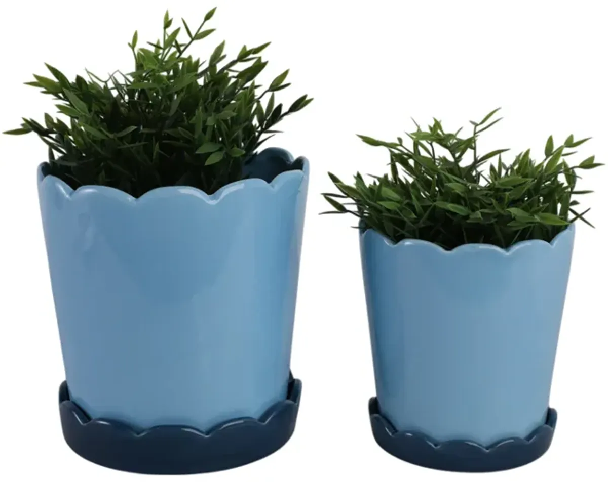 Scallop Edge Planters