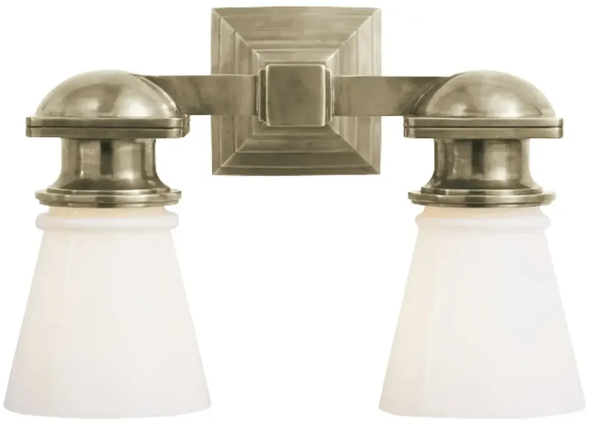 New York Subway Single Light in Antique Nickel