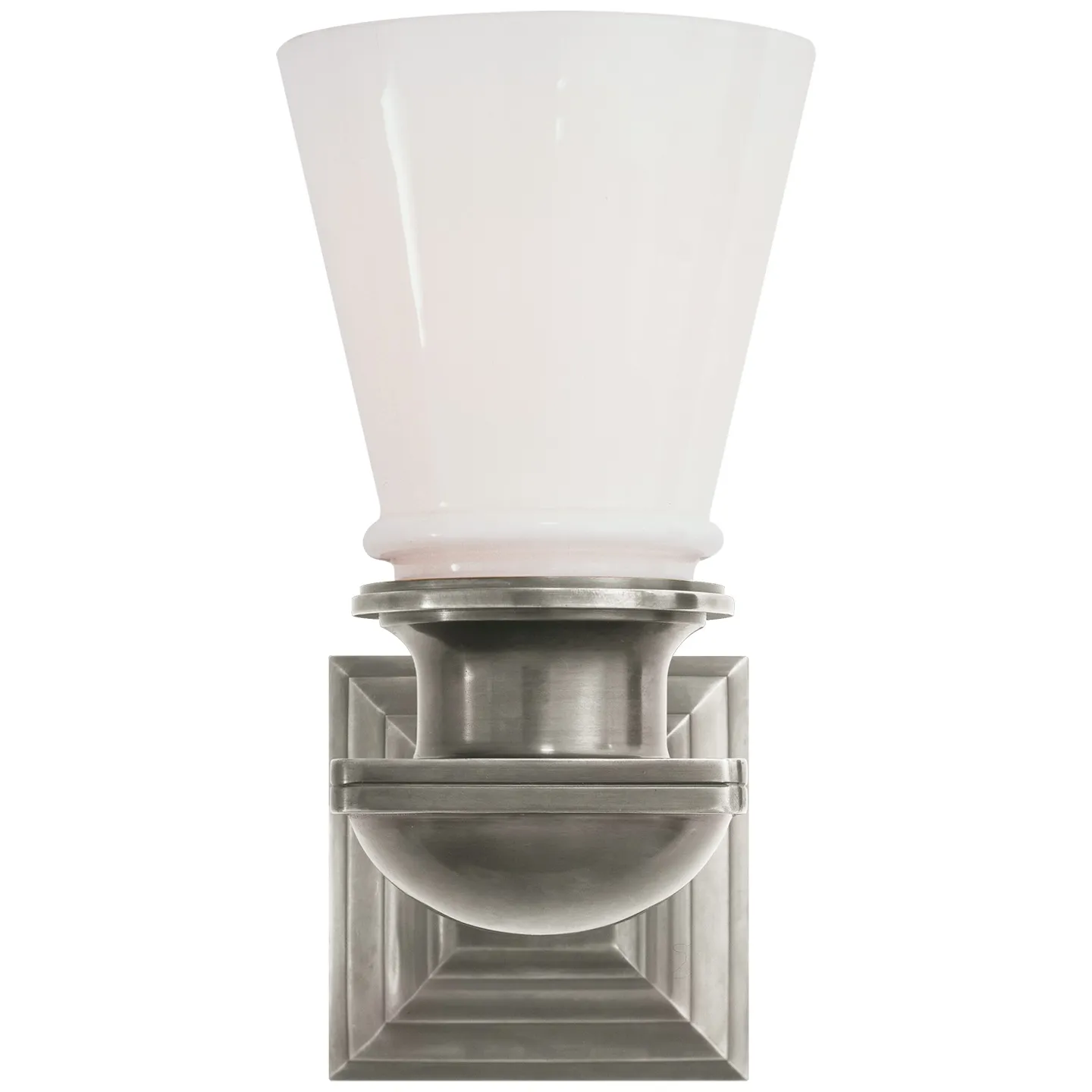 New York Subway Single Light in Antique Nickel