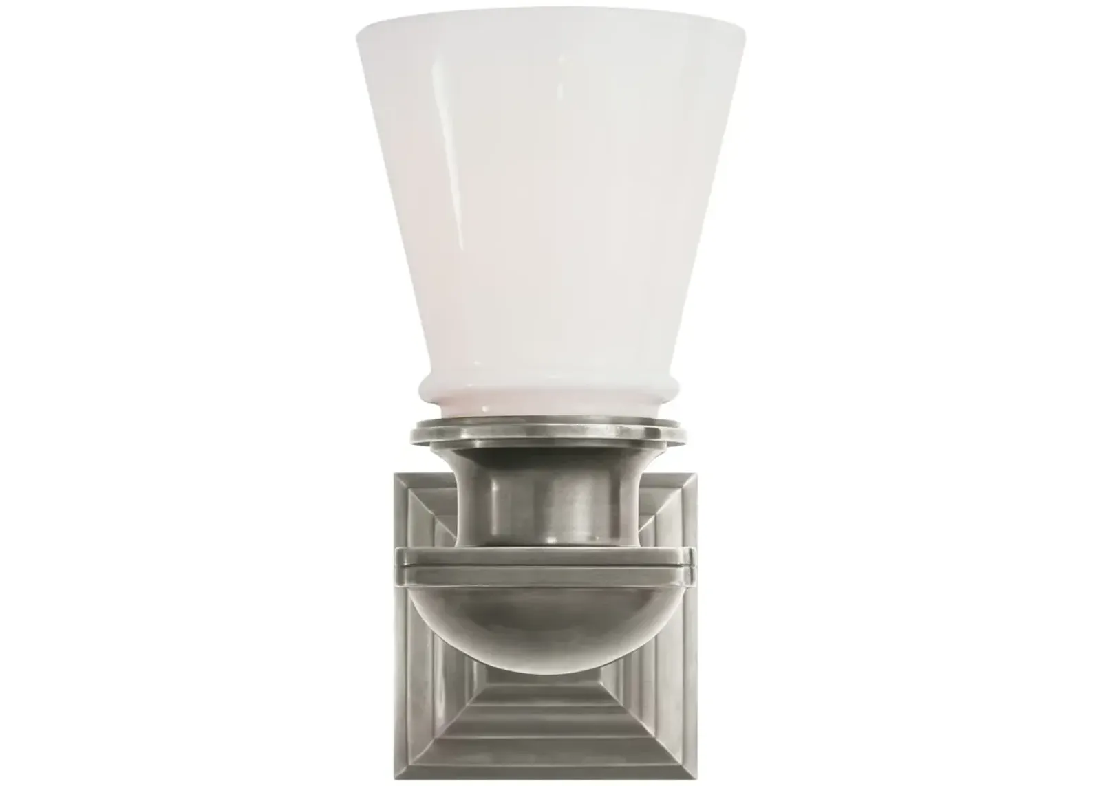 New York Subway Single Light in Antique Nickel