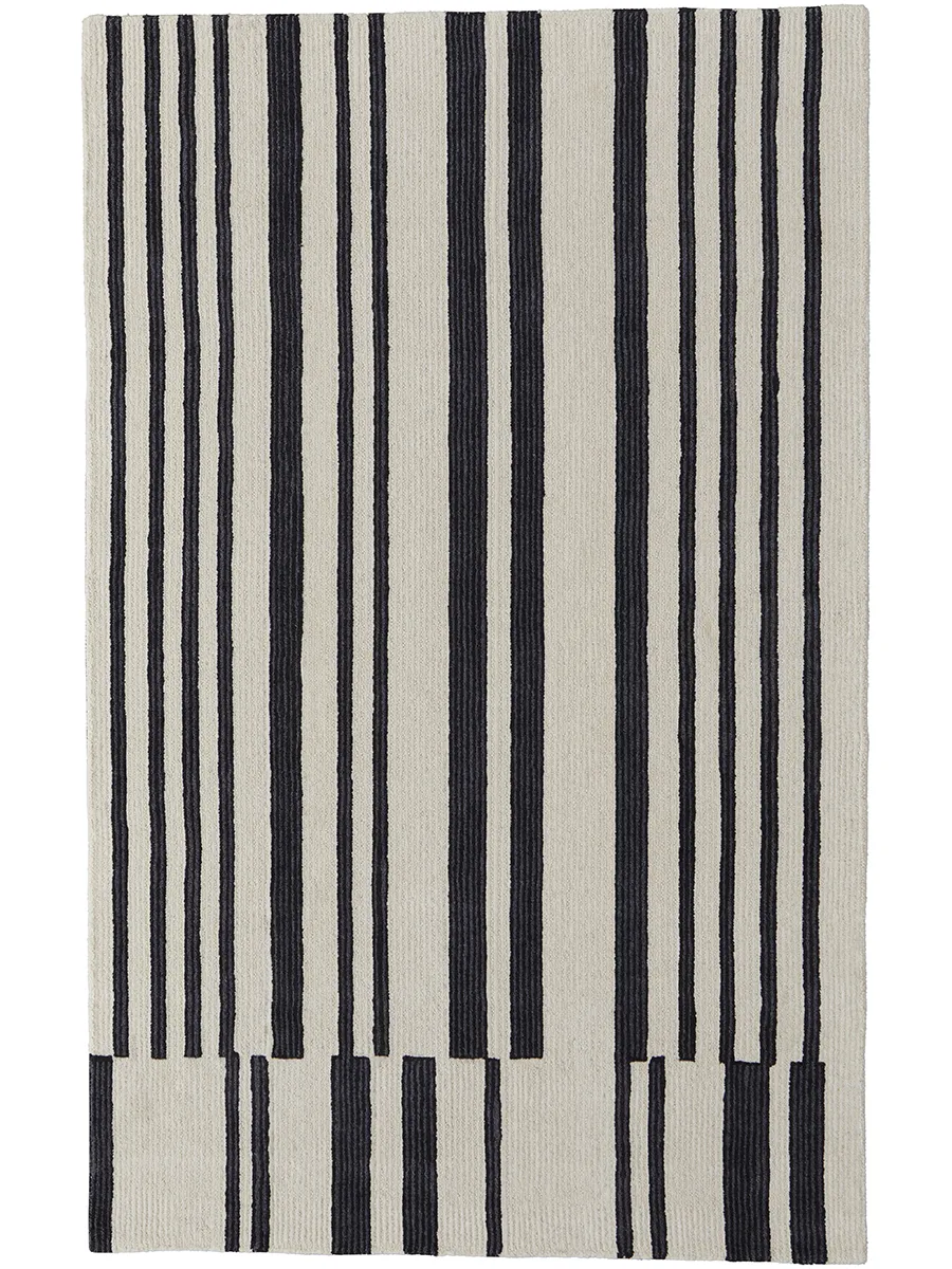 Maguire 8901F Ivory/Black 2' x 3' Rug