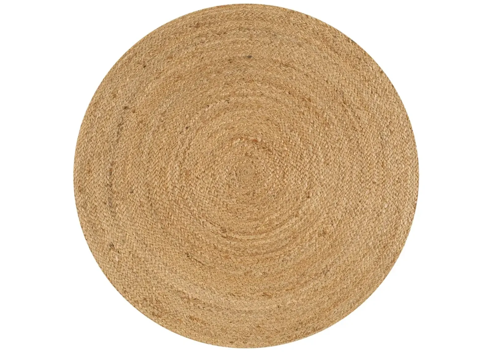 Soleil Round Natural Jute Braided Circle Natural Area Rug