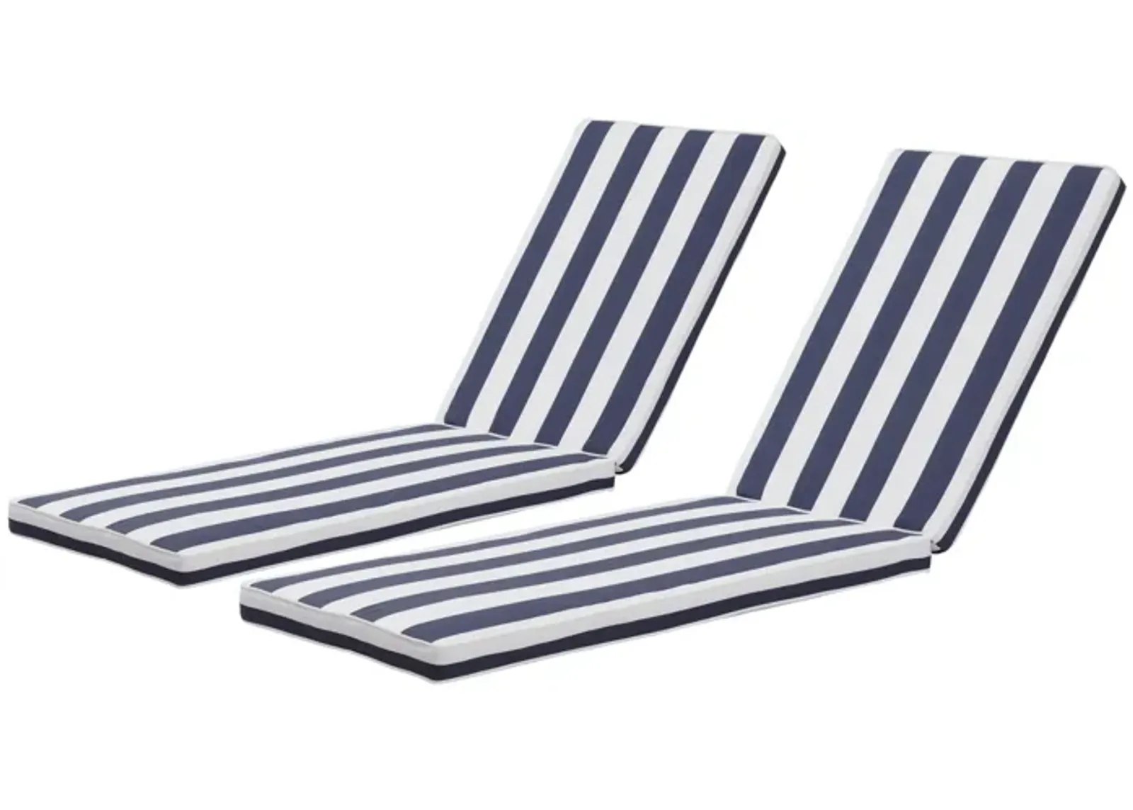 2 Pieces Set Outdoor Lounge Chair Cushion Replacement Patio Furniture Seat Cushion Chaise Lounge