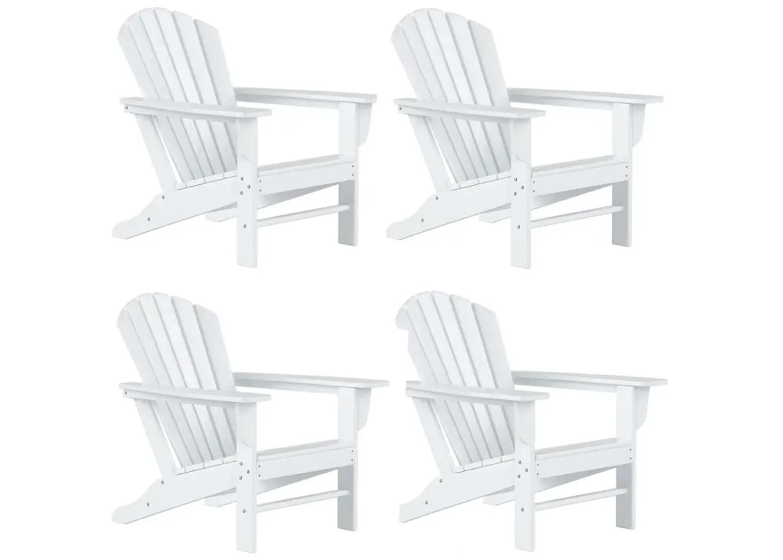 WestinTrends Outdoor Patio Adirondack Chair (Set of 4)