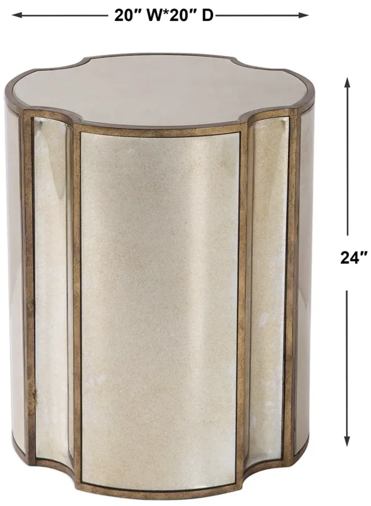 Harlow Mirrored Accent Table