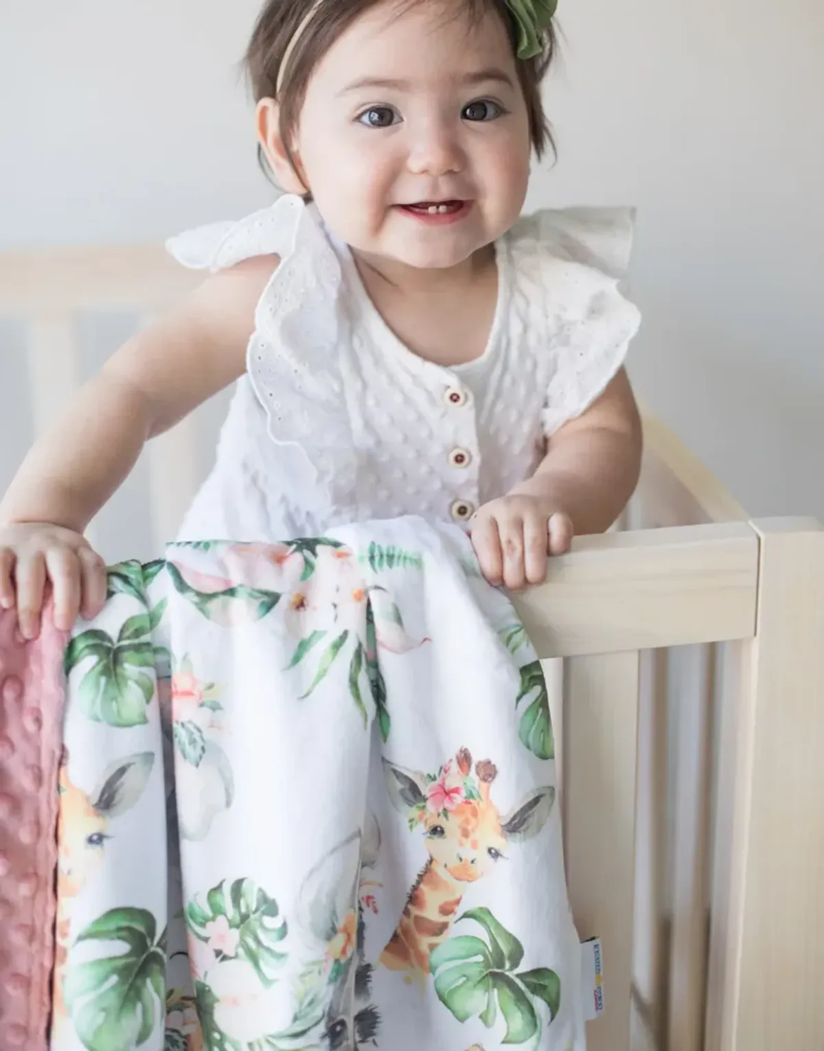 Honey Lemonade - Premium Baby & Toddler Minky Blanket (Africa Animals)