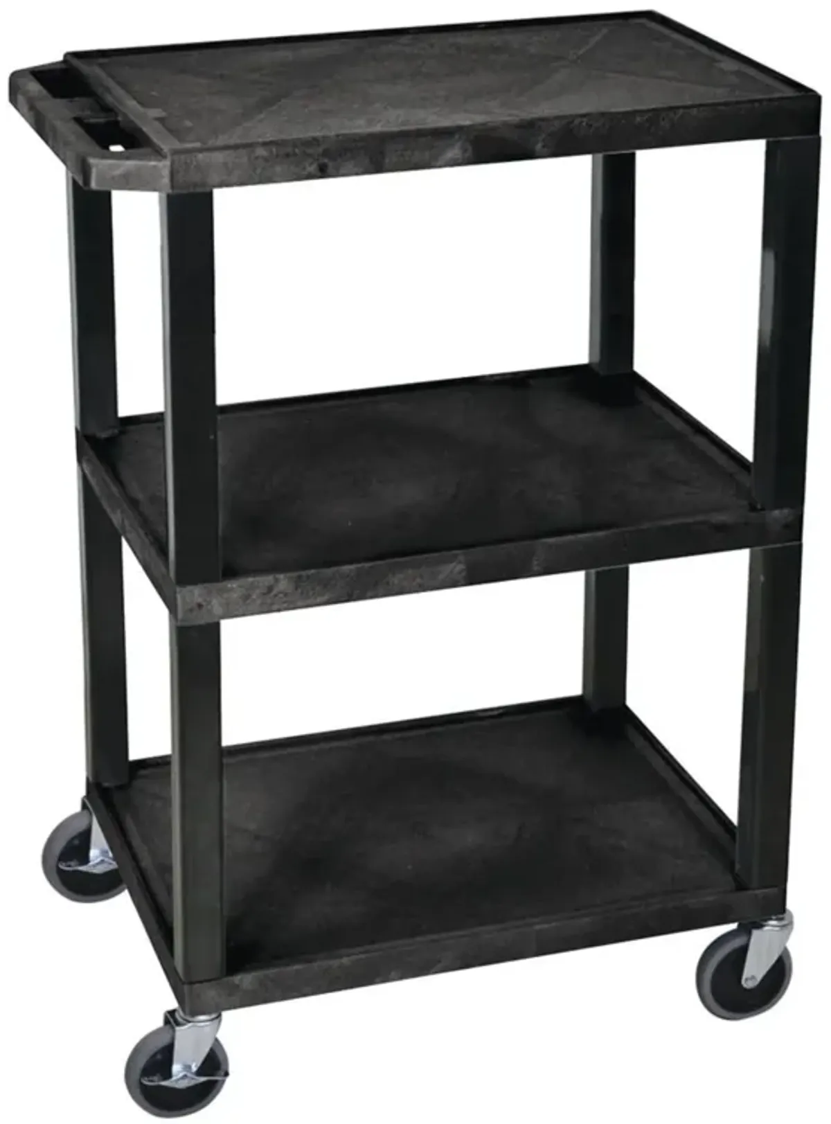 H. Wilson Black 3 Shelf Specialty Utility Cart