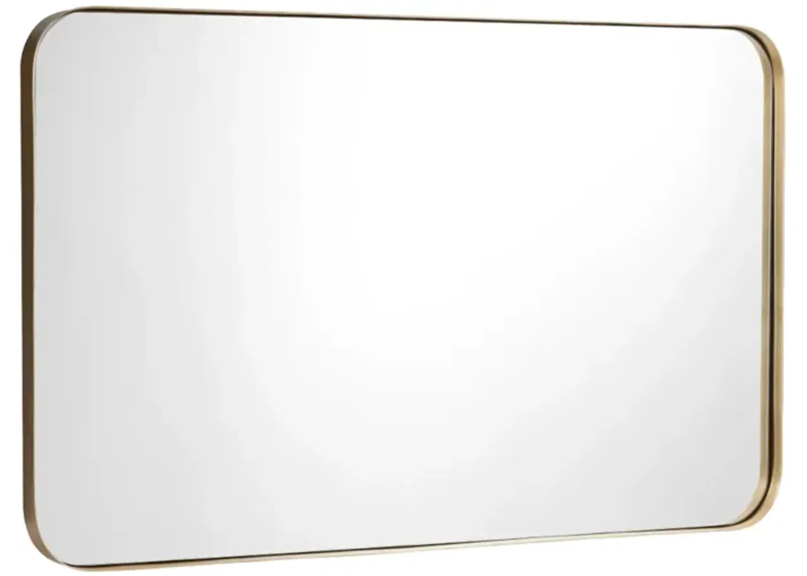 32" x 20" Metal Frame Wall-Mounted Rectangle Mirror