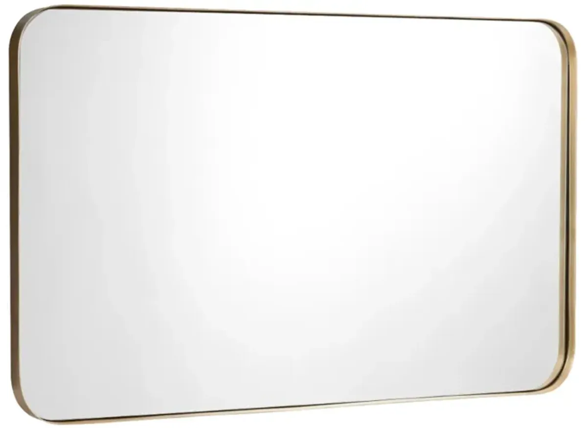 32" x 20" Metal Frame Wall-Mounted Rectangle Mirror