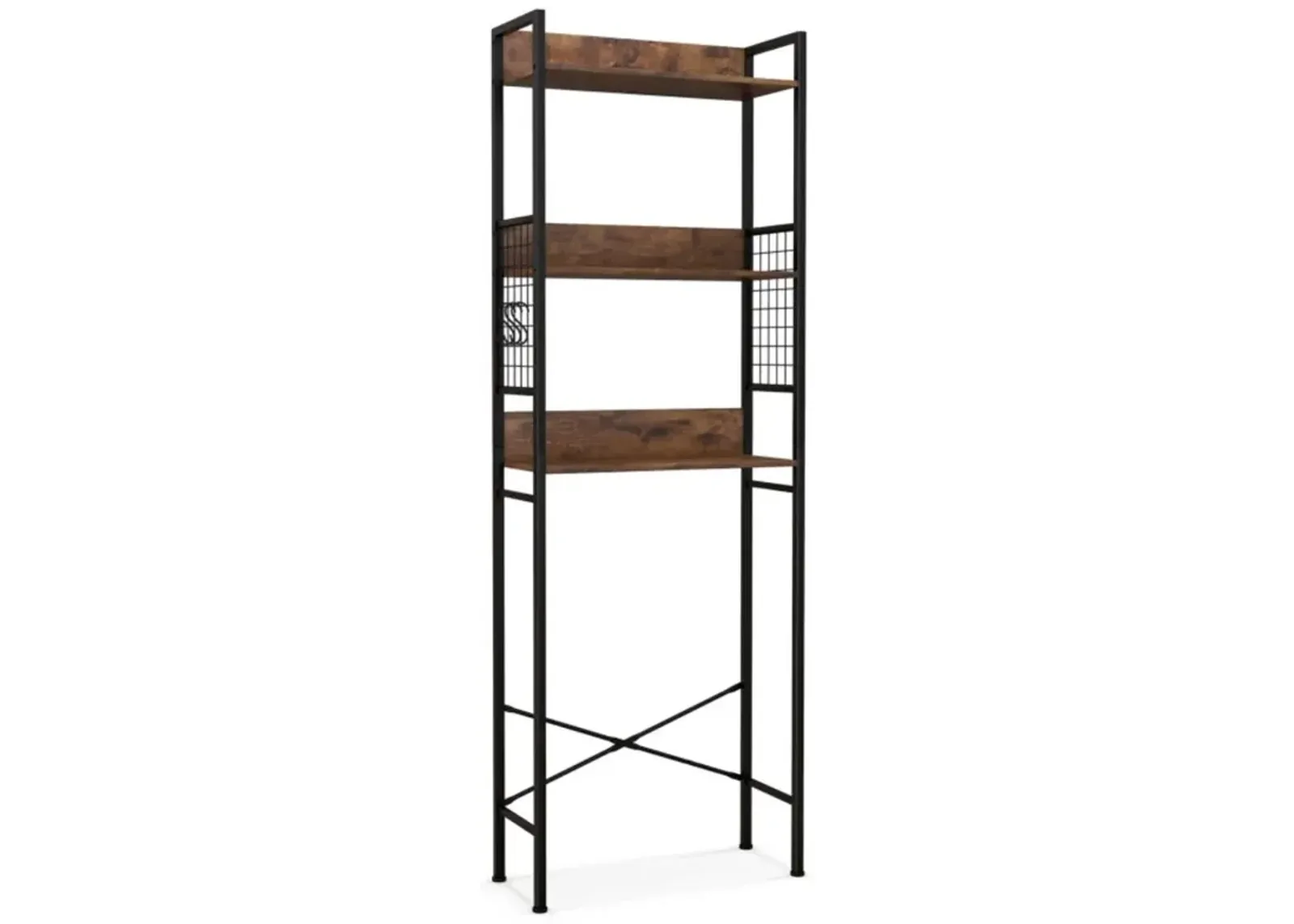 Hivvago 3-Tier Over-the-Toilet Storage Rack with 3 Hooks