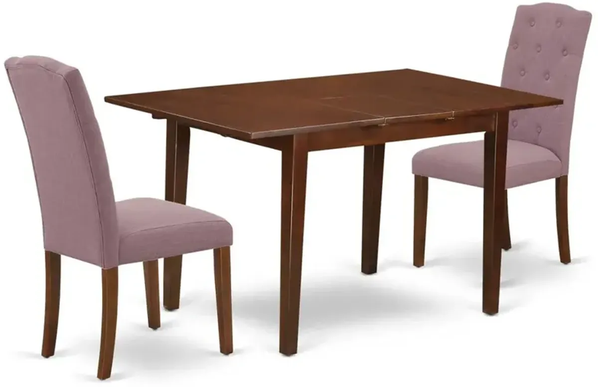 Dining Room Set Mahogany, NOCE3-MAH-10