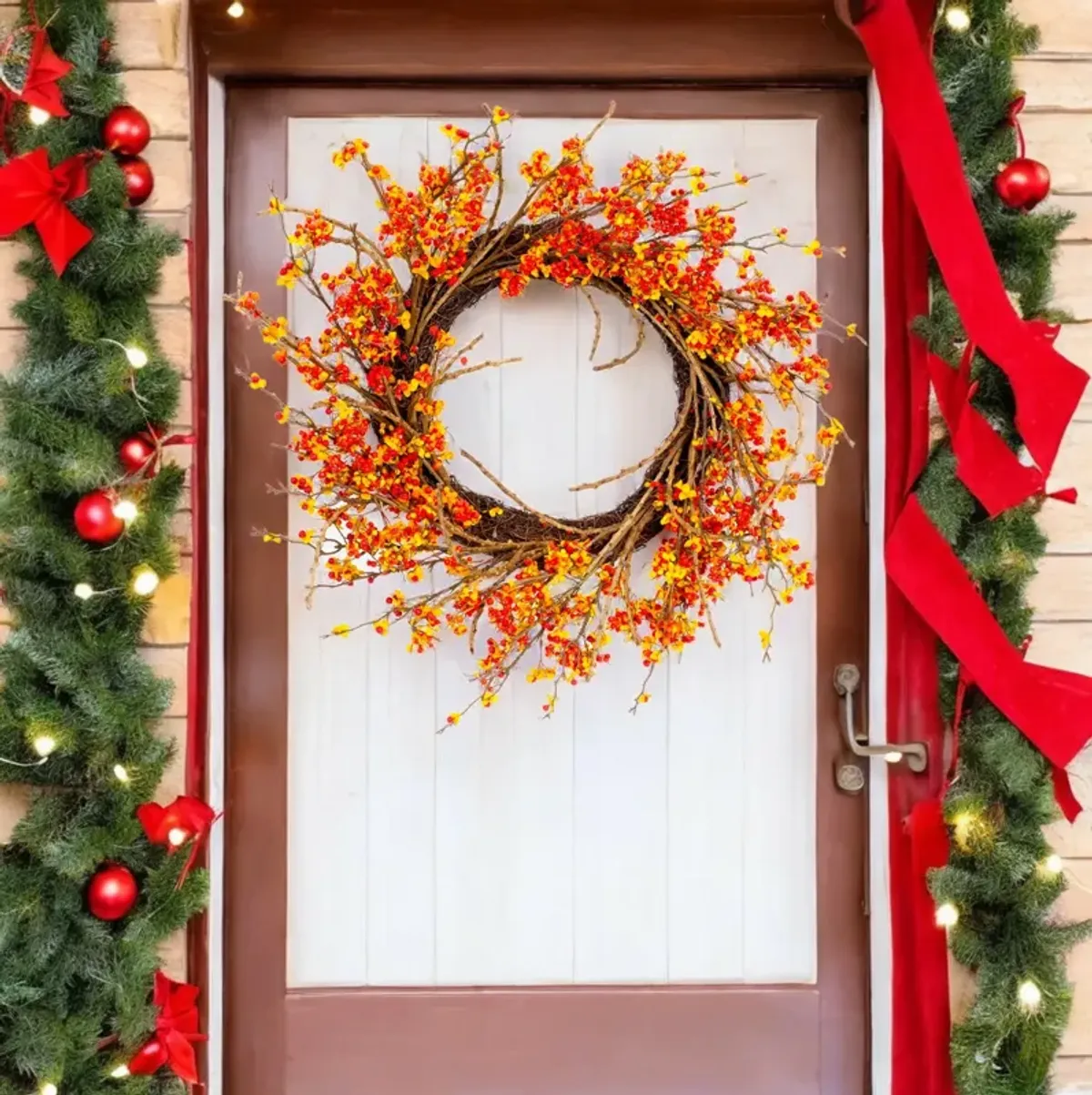 Bittersweet Wreath for Fall, Autumn, or Seasonal Home Décor