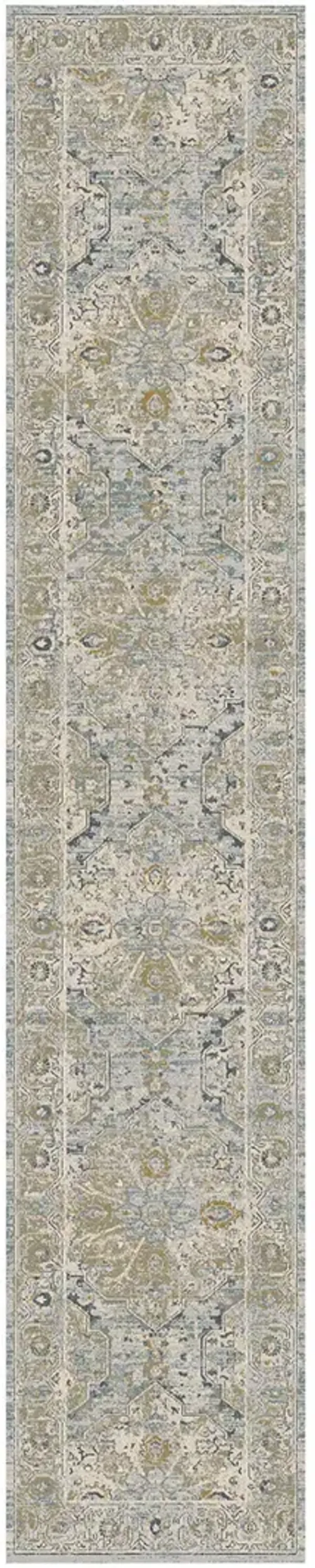 Lynx LNX07 Light Blue 2'3" x 12' Rug