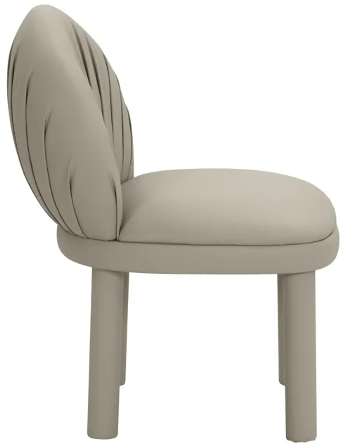 Aliyah Cream Vegan Leather Dining Chair