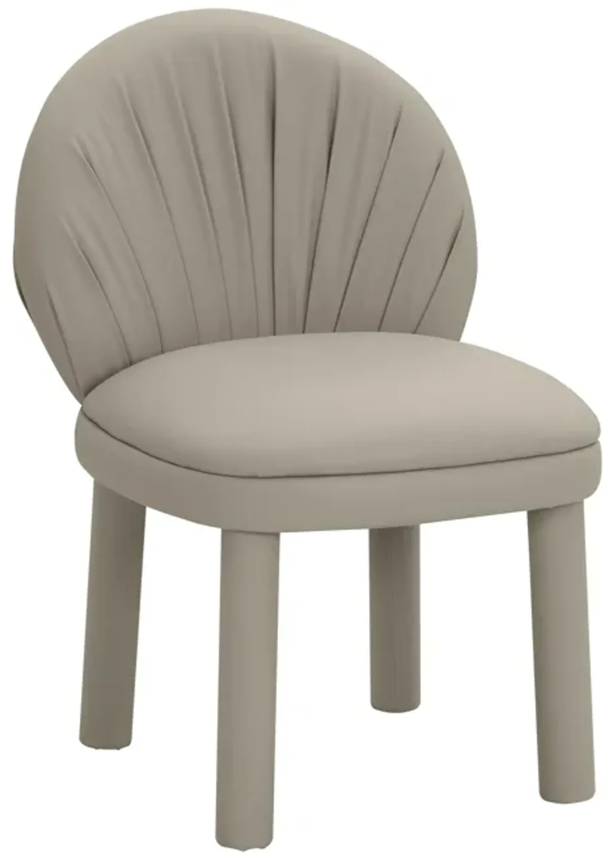 Aliyah Cream Vegan Leather Dining Chair