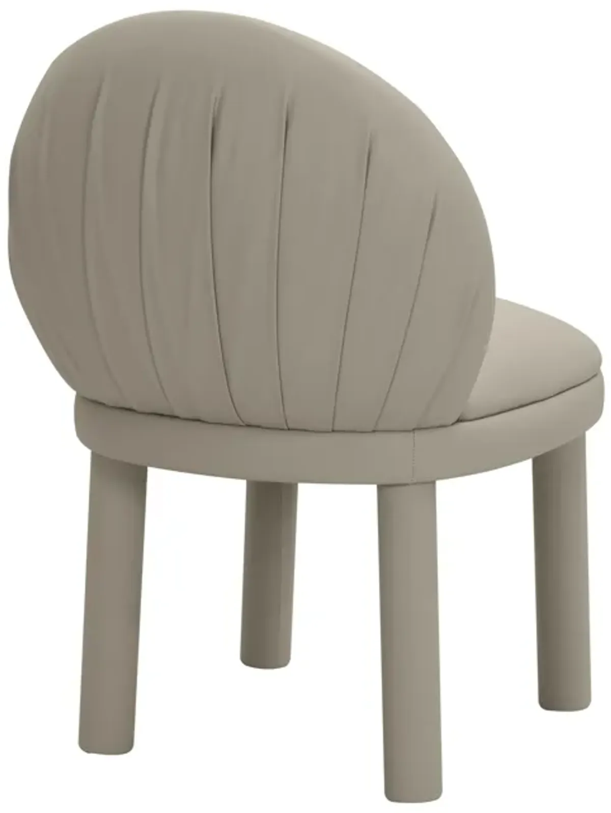 Aliyah Cream Vegan Leather Dining Chair