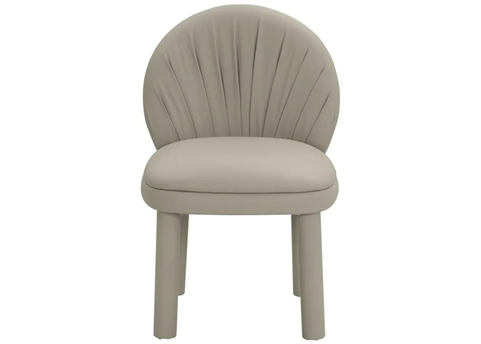 Aliyah Cream Vegan Leather Dining Chair