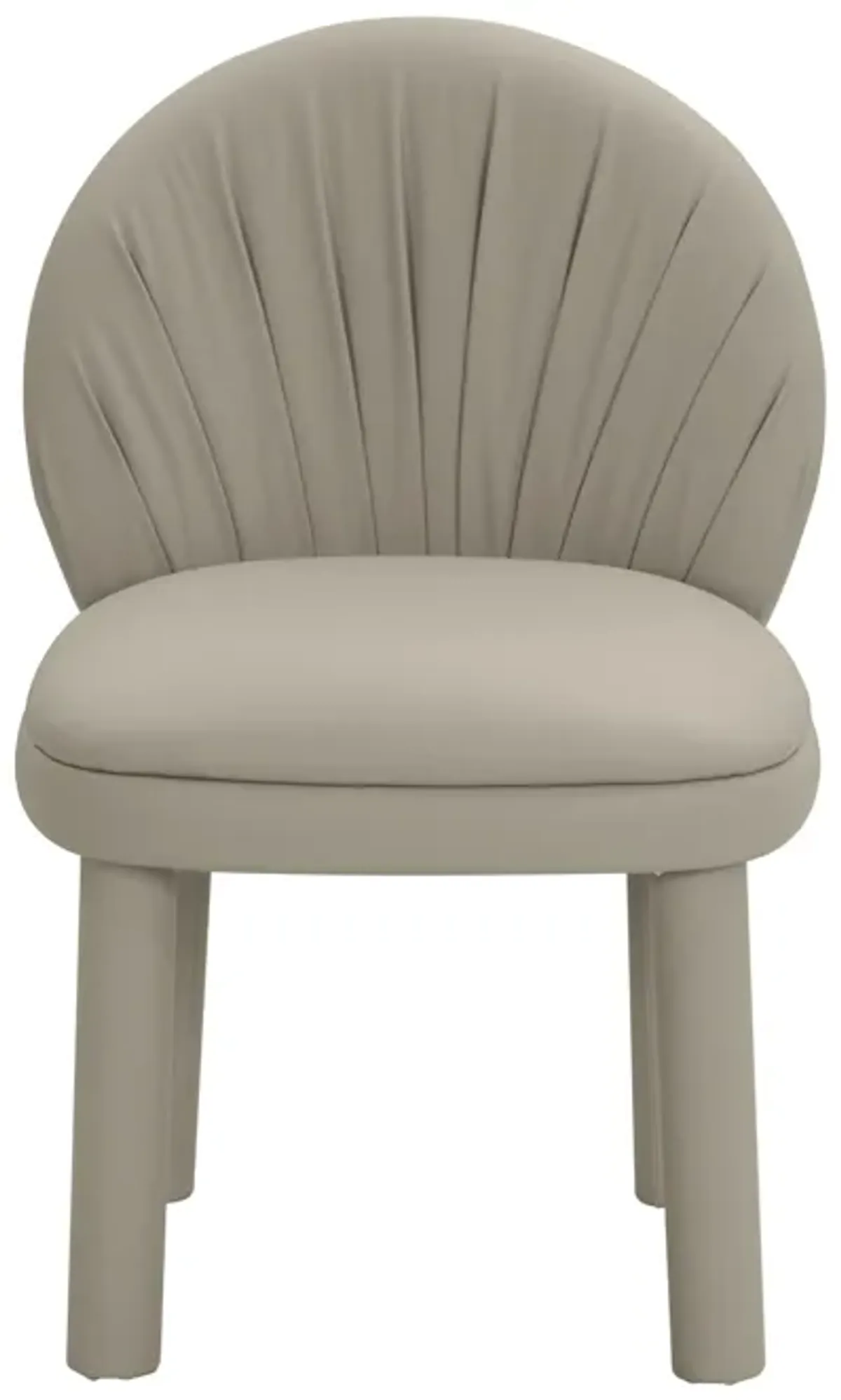 Aliyah Cream Vegan Leather Dining Chair