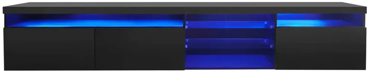 Merax Modern Versatile TV Stand with LED Lights