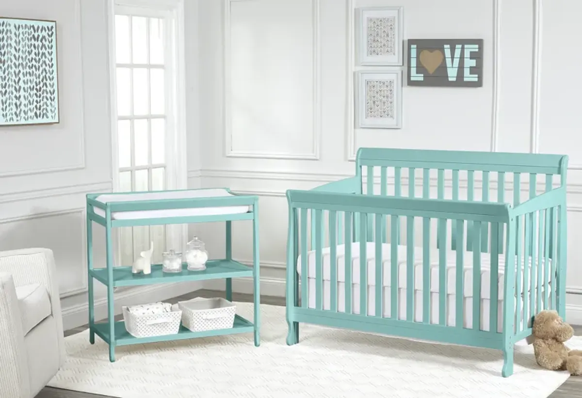 Suite Bebe Riley 4-in-1 Convertible Crib Turquoise