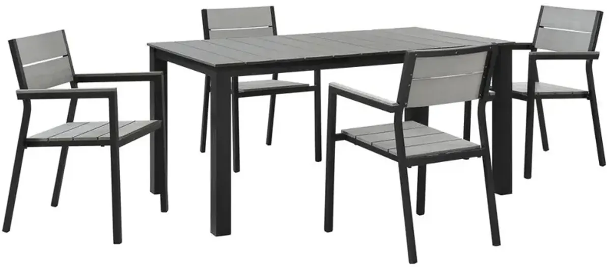 Modway Maine 5 Piece Outdoor Patio Dining Set