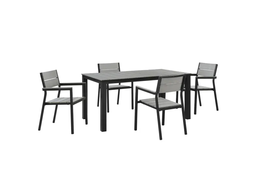 Modway Maine 5 Piece Outdoor Patio Dining Set