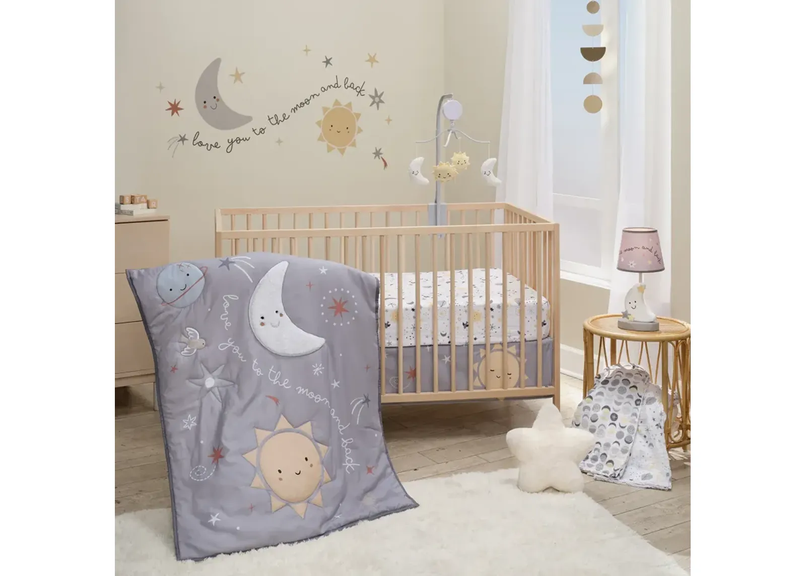 Bedtime Originals Little Star Celestial 3-Piece Nursery Baby Crib Bedding Set