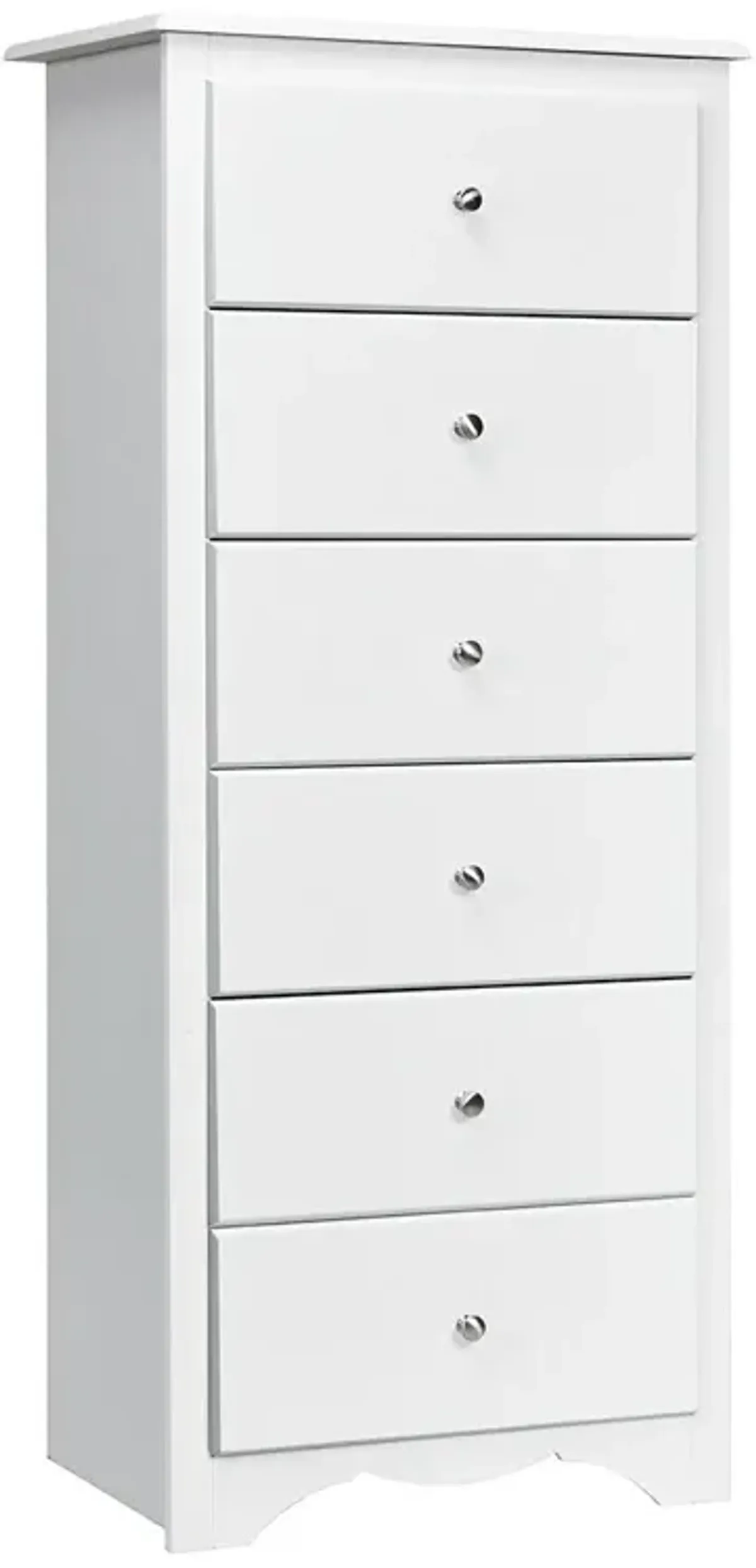 6 Drawers Chest Dresser Clothes Storage Bedroom Furniture Cabinet-White