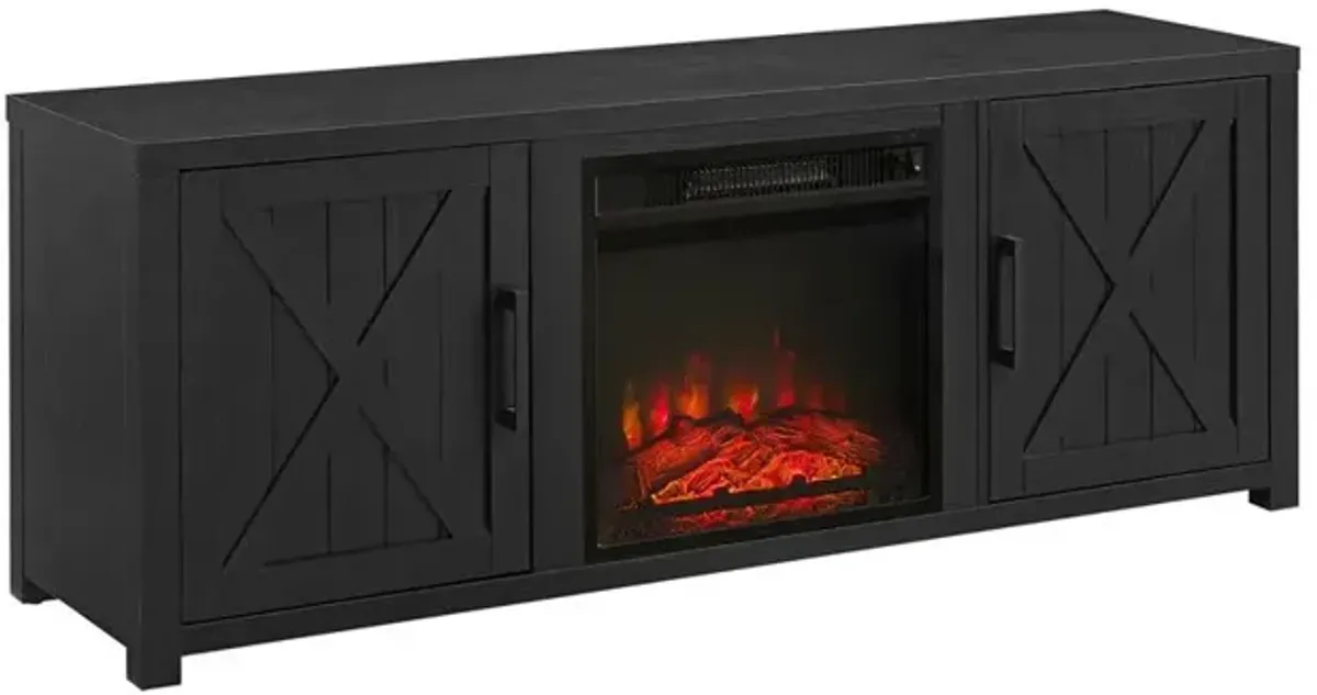 Crosley Furniture Gordon Low Profile Fireplace TV Stand For 65+ Inch TV