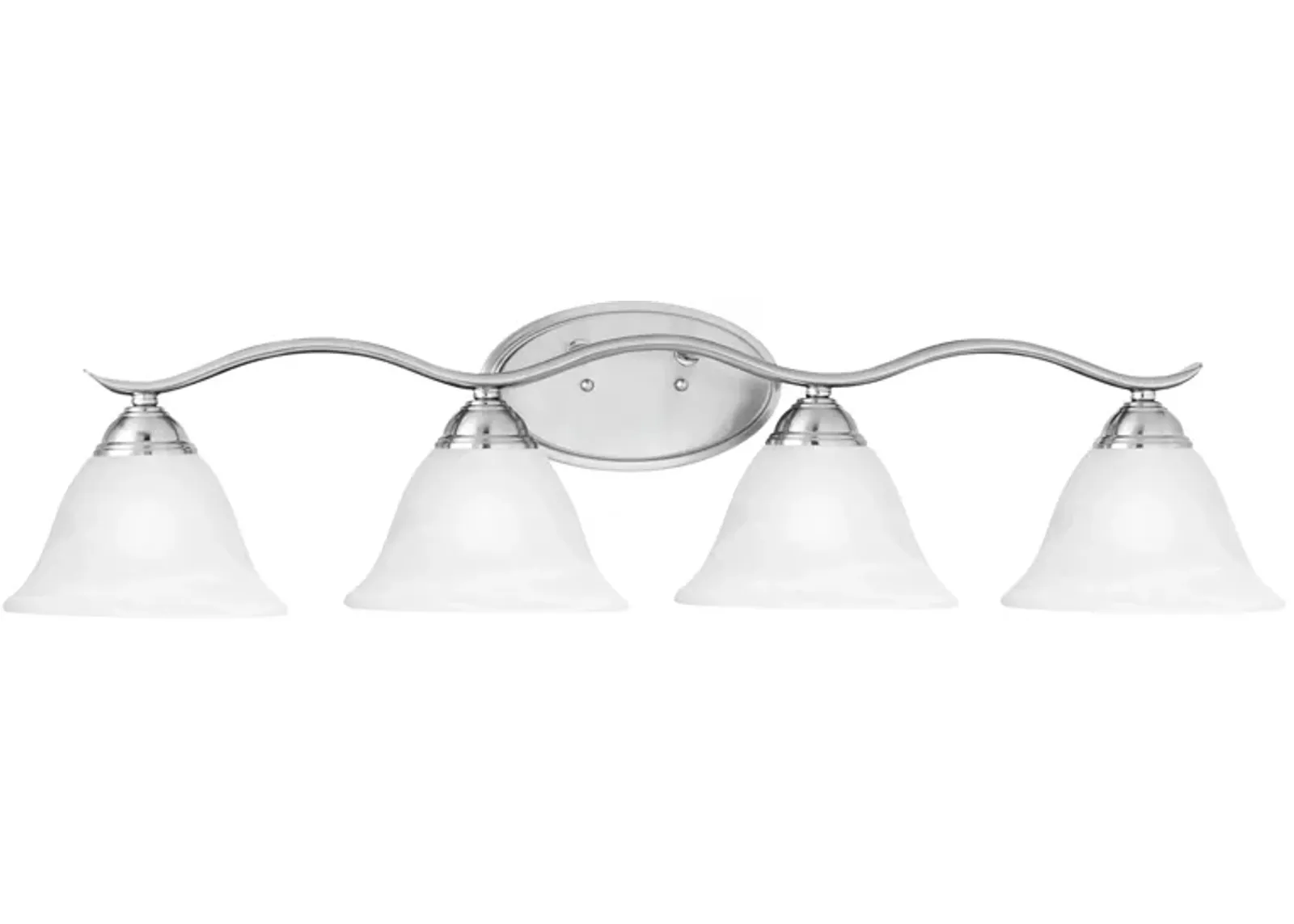 Prestige 36'' Wide 4-Light Silver Vanity Light