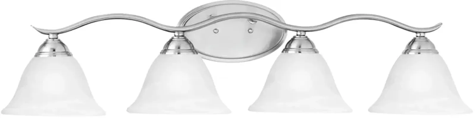 Prestige 36'' Wide 4-Light Silver Vanity Light