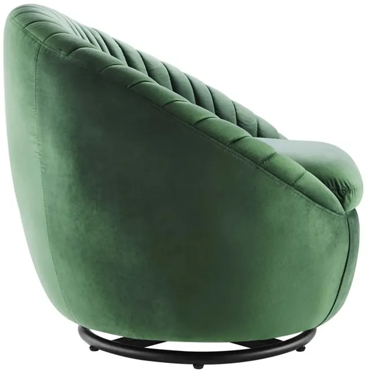 Whirr Tufted Performance Velvet Swivel Chair