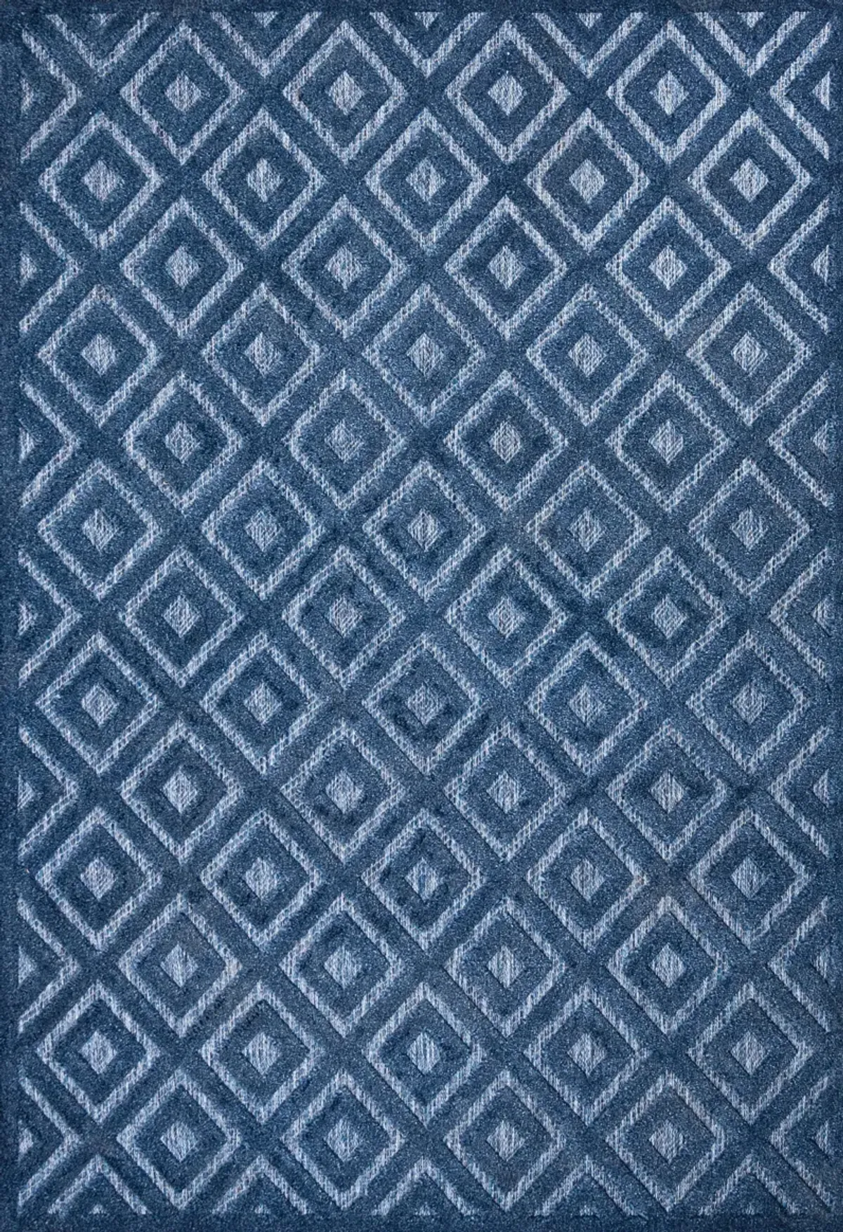 Portmany Neutral Diamond Trellis Indoor/Outdoor Area Rug