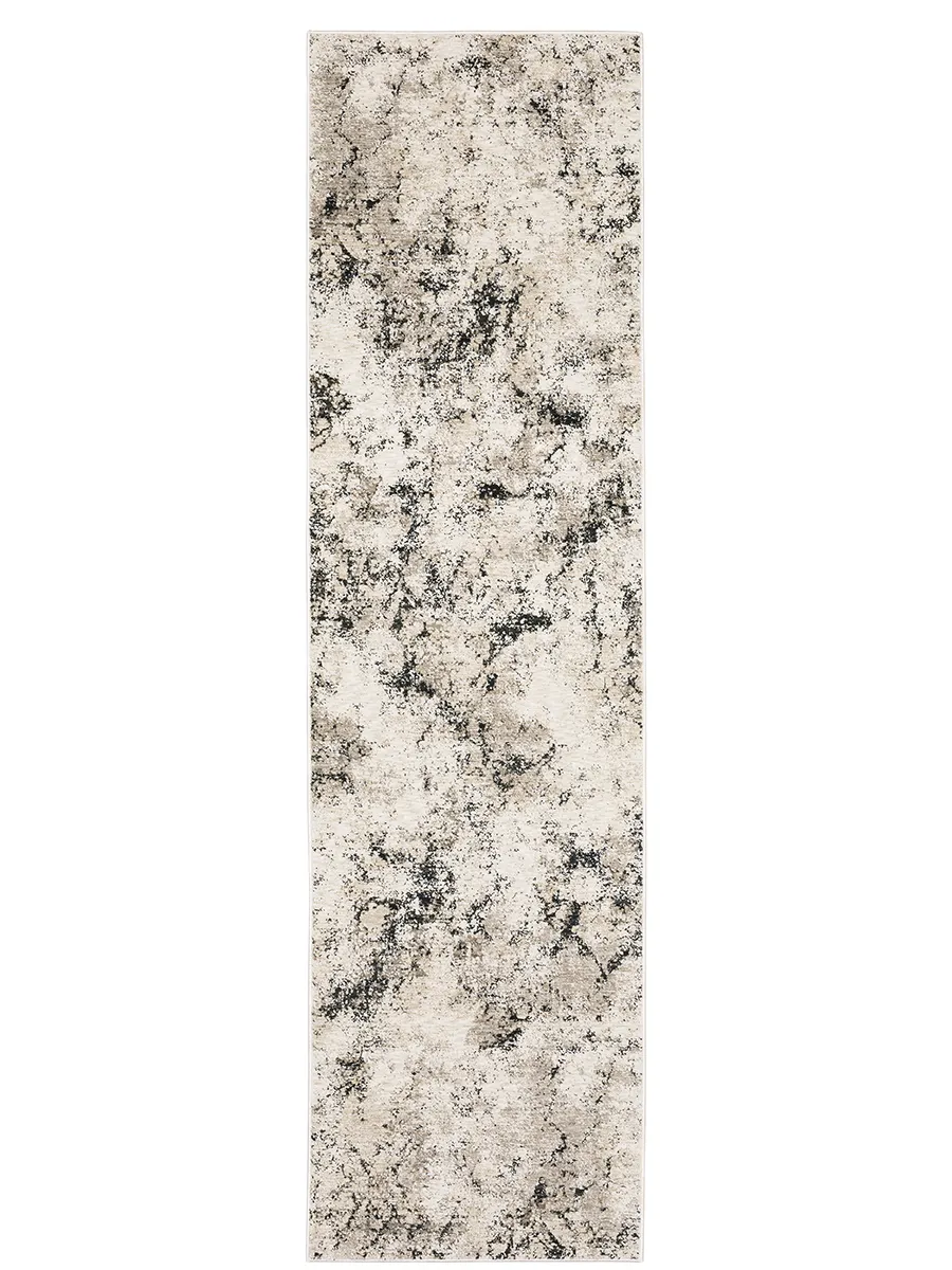 Nebulous 2'3" x 7'6" Ivory Rug