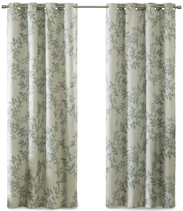Gracie Mills Elowyn Botanical Blackout Curtain Panel - 50x84"