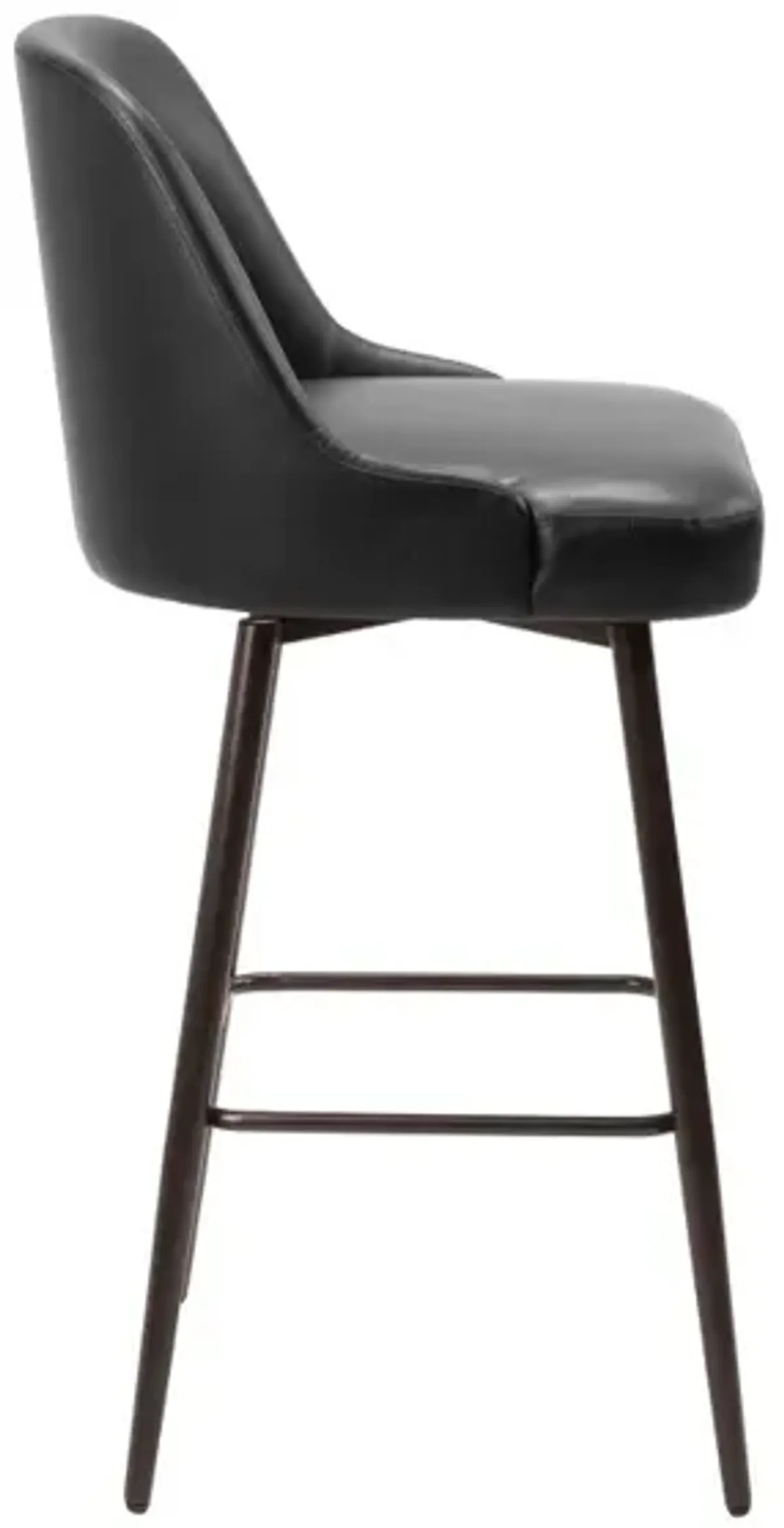 Keppel Swivel Barstool Black & Bronze