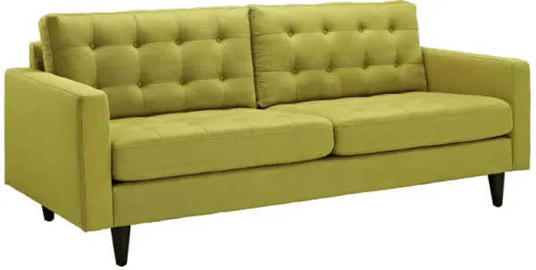 Empress Upholstered Fabric Sofa - Wheatgrass