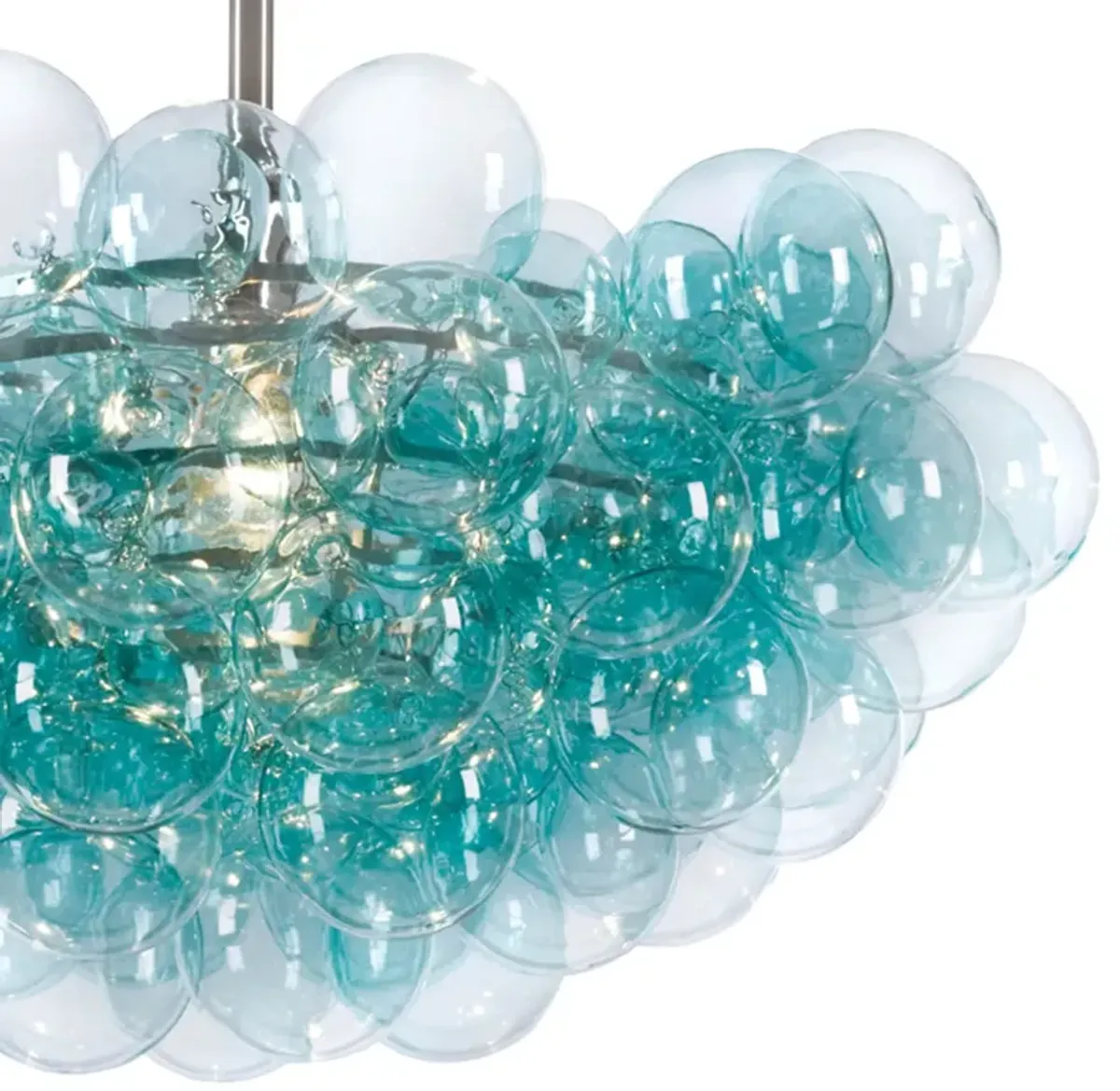 Bubbles Chandelier in Aqua