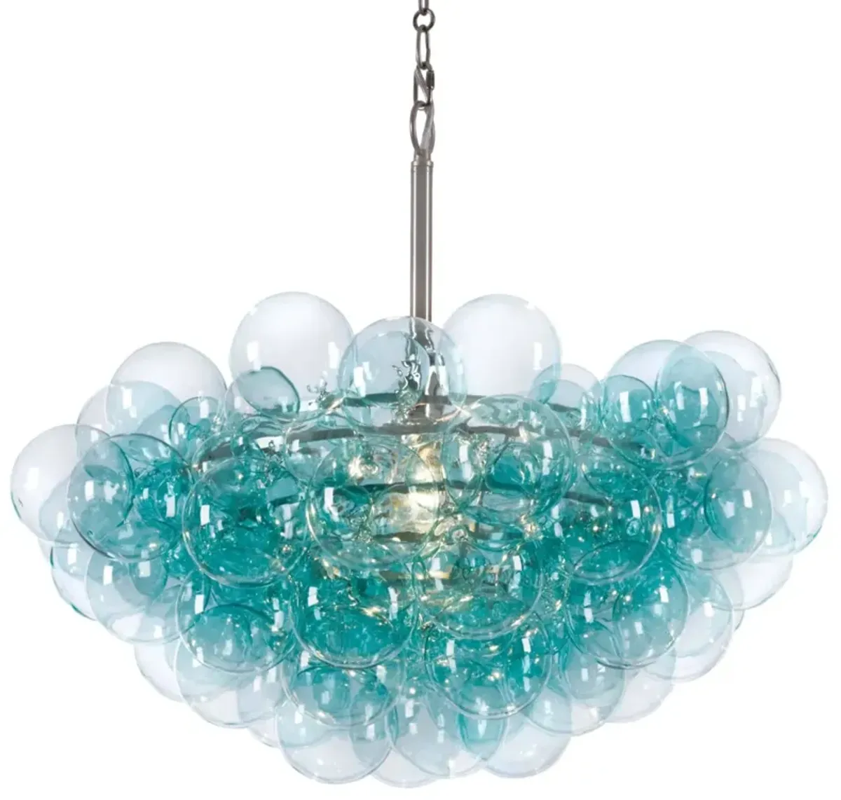 Bubbles Chandelier in Aqua