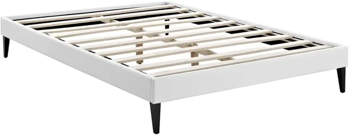 Modway - Tessie Queen Vinyl Bed Frame with Squared Tapered Legs