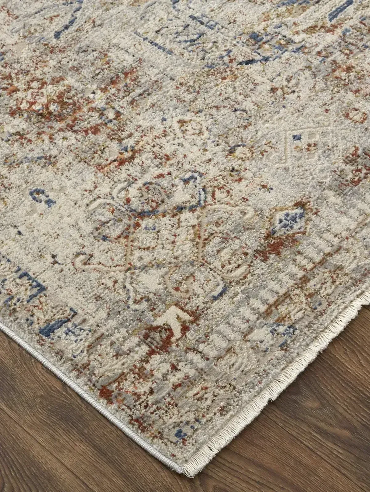 Kaia 39GJF Tan/Orange/Red 3' x 12' Rug