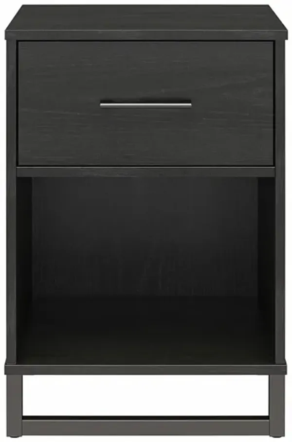Ameriwood Home Monterey Nightstand, Black Oak