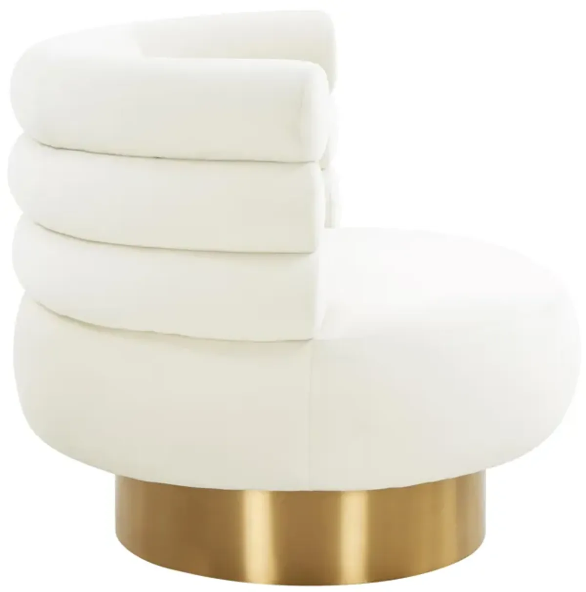 Naomi Velvet Swivel Chair