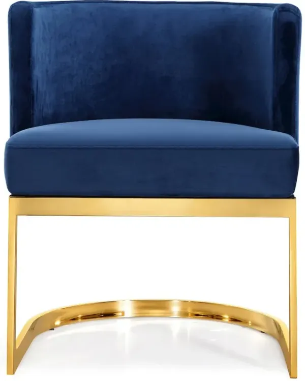 Meridian Furniture Gianna Navy Velvet Dining Chair