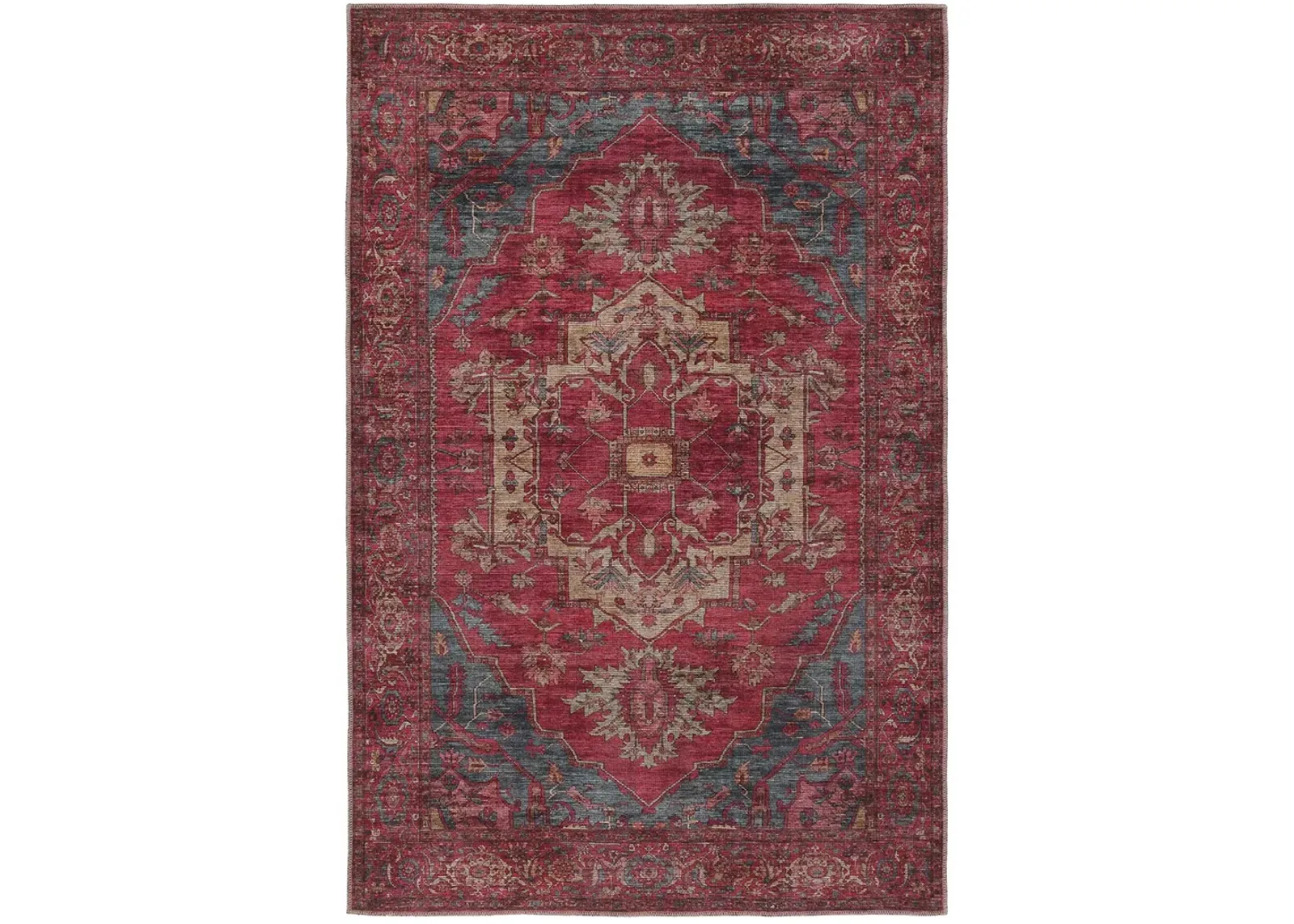 Vindage Gloria Red 3' x 8' Runner Rug