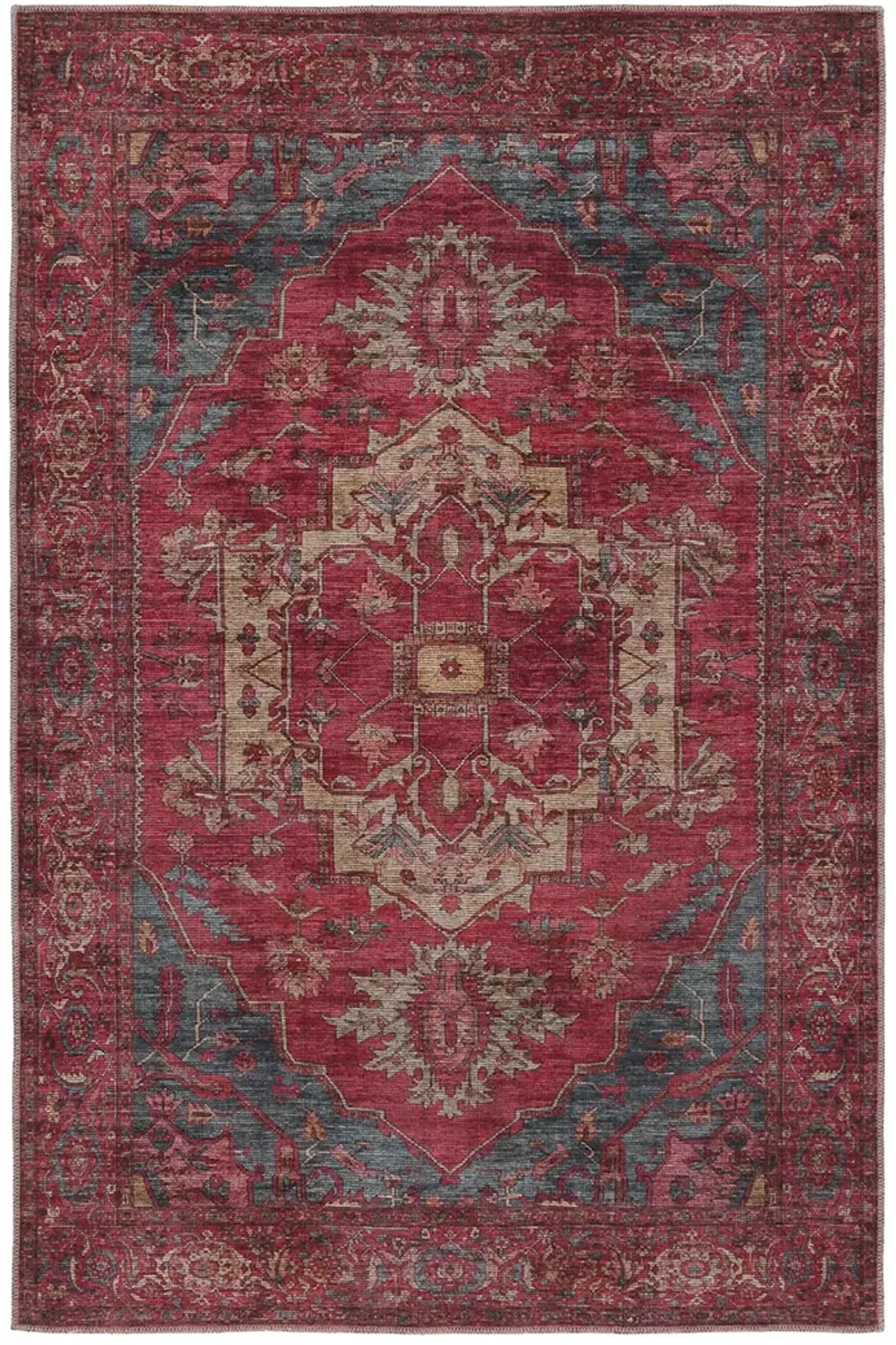 Vindage Gloria Red 3' x 8' Runner Rug