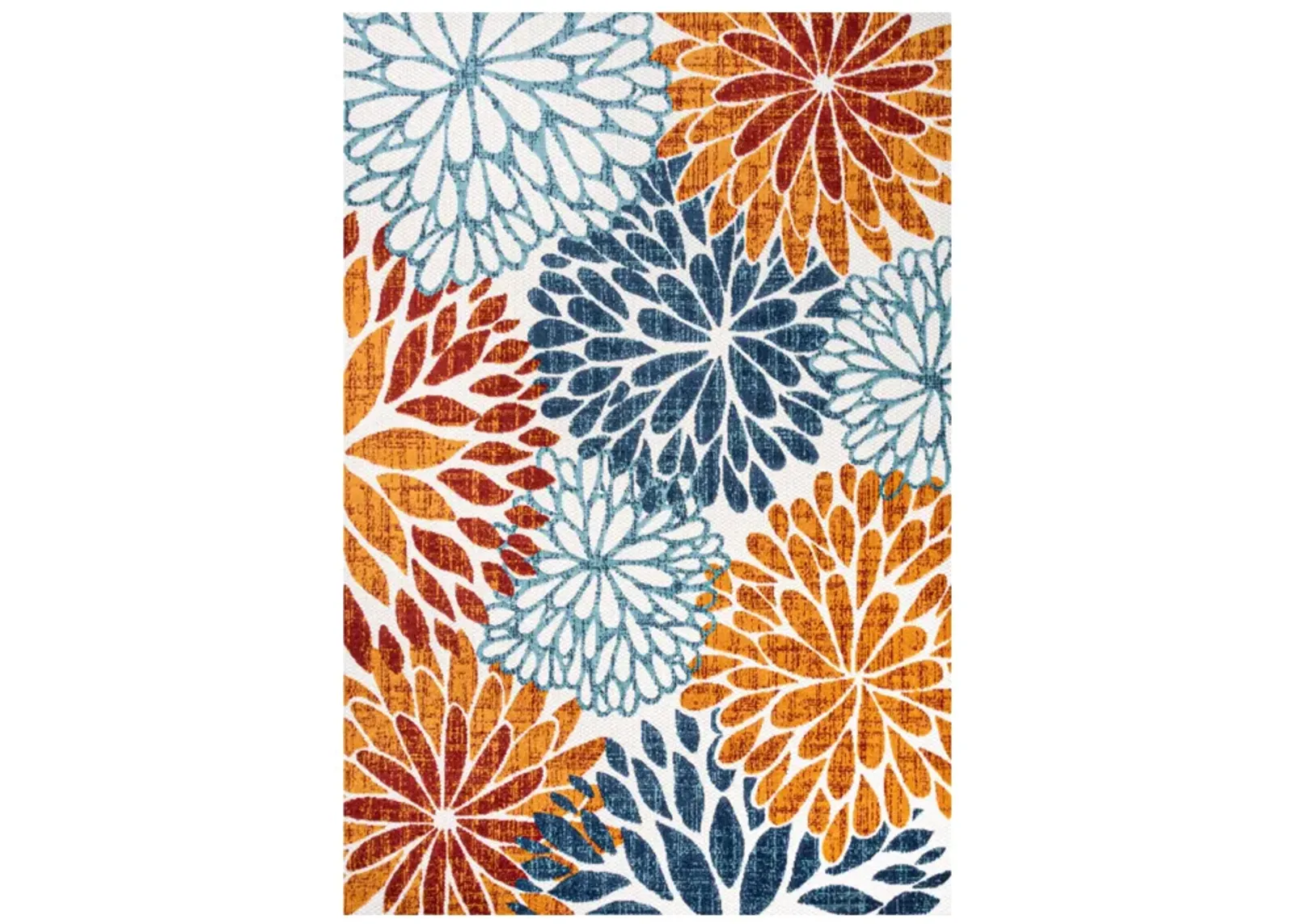 Crisantemo Floral High-Low Indoor/Outdoor Area Rug